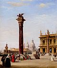 Edward Pritchett The Piazetta, St. Mark's, Venice painting
